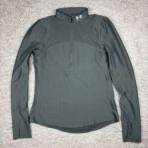 Under Armour Top Womens Small Half Zip Pullover Long Sleeve Activewear Running